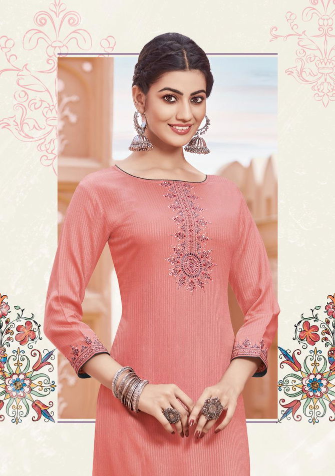 Ladies Flavour Saanvi 4 Exclusive Designer Kurti With Bottom Collection